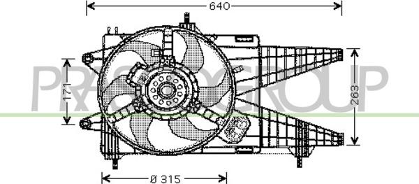 Prasco FT340F004 - Вентилятор, охолодження двигуна autozip.com.ua