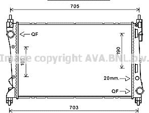 Prasco FT2449 - Радіатор, охолодження двигуна autozip.com.ua