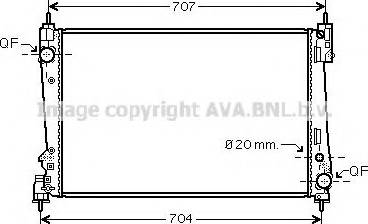 Prasco FT2401 - Радіатор, охолодження двигуна autozip.com.ua