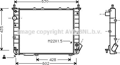 Prasco FT2197 - Радіатор, охолодження двигуна autozip.com.ua