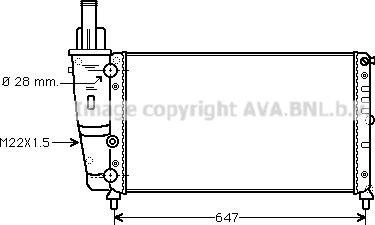 Prasco FT2140 - Радіатор, охолодження двигуна autozip.com.ua