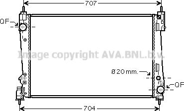 Prasco FTA2312 - Радіатор, охолодження двигуна autozip.com.ua