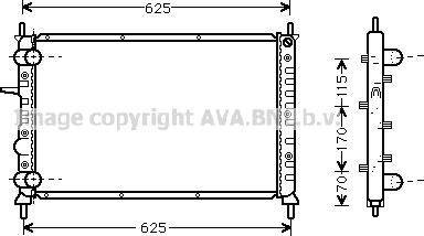 Prasco FT2231 - Радіатор, охолодження двигуна autozip.com.ua