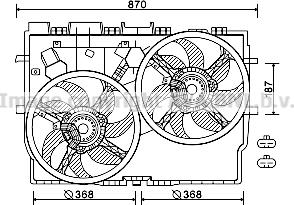 Prasco FT7584 - Вентилятор, охолодження двигуна autozip.com.ua