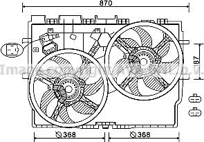 Prasco FT7585 - Вентилятор, охолодження двигуна autozip.com.ua