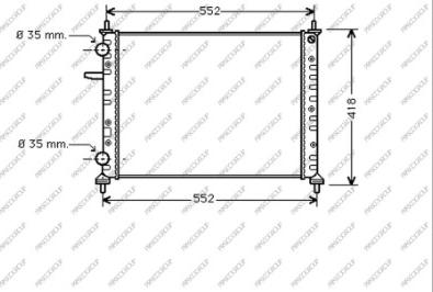 Prasco FT715R003 - Радіатор, охолодження двигуна autozip.com.ua