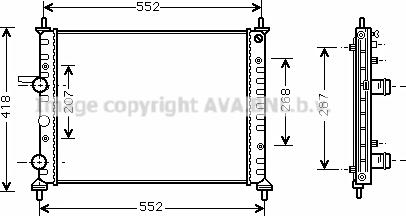 Prasco FTA2249 - Радіатор, охолодження двигуна autozip.com.ua