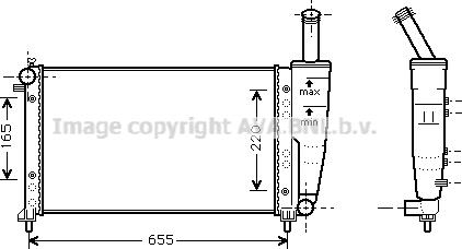 Prasco FTA2218 - Радіатор, охолодження двигуна autozip.com.ua