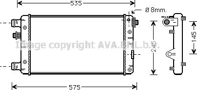 Prasco FTA2239 - Радіатор, охолодження двигуна autozip.com.ua