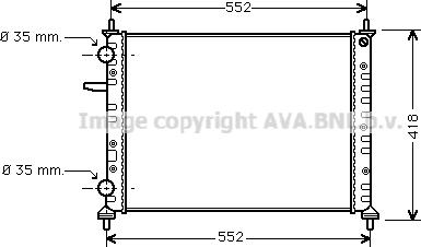 Prasco FTA2229 - Радіатор, охолодження двигуна autozip.com.ua