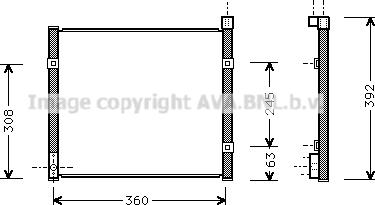 Prasco HD5095 - Конденсатор, кондиціонер autozip.com.ua