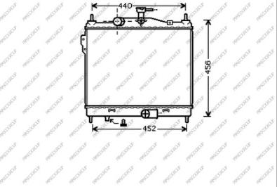 Prasco HN331R005 - Радіатор, охолодження двигуна autozip.com.ua