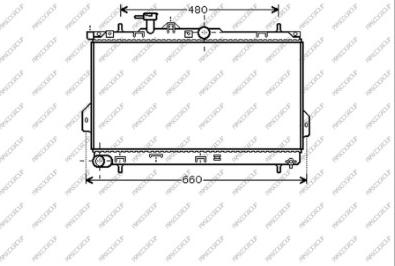 Prasco HN715R002 - Радіатор, охолодження двигуна autozip.com.ua