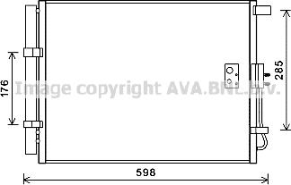 Prasco HY5373D - Конденсатор, кондиціонер autozip.com.ua