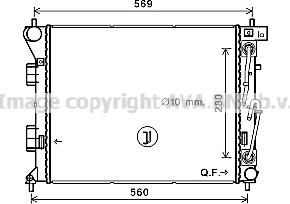 Prasco HY2351 - Радіатор, охолодження двигуна autozip.com.ua