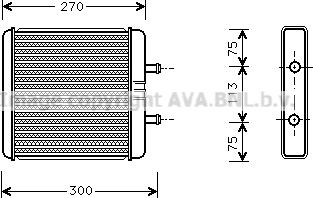 Prasco IV6048 - Теплообмінник, опалення салону autozip.com.ua