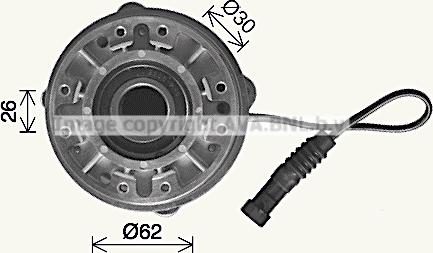 Prasco IVC157 - Зчеплення, вентилятор радіатора autozip.com.ua