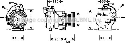 Prasco IVK064 - Компресор, кондиціонер autozip.com.ua