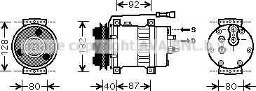 Prasco JRK044 - Компресор, кондиціонер autozip.com.ua