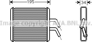 Prasco KA6044 - Теплообмінник, опалення салону autozip.com.ua