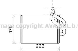 Prasco KA6170 - Теплообмінник, опалення салону autozip.com.ua