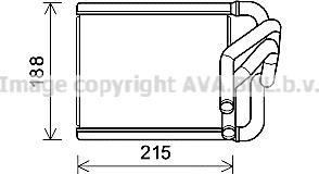 Prasco KA6273 - Теплообмінник, опалення салону autozip.com.ua