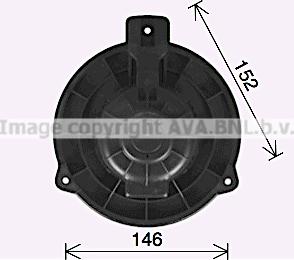 Prasco KA8309 - Електродвигун, вентиляція салону autozip.com.ua