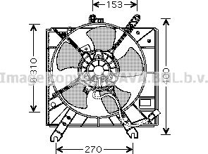 Prasco KA7505 - Вентилятор, охолодження двигуна autozip.com.ua