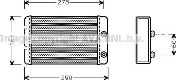 Prasco LC6031 - Теплообмінник, опалення салону autozip.com.ua