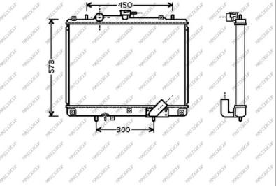 Prasco MB817R001 - Радіатор, охолодження двигуна autozip.com.ua