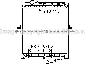 Prasco ME2183 - Радіатор, охолодження двигуна autozip.com.ua