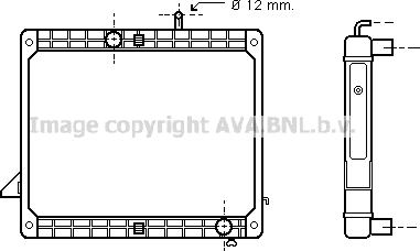 Prasco ME2175 - Радіатор, охолодження двигуна autozip.com.ua