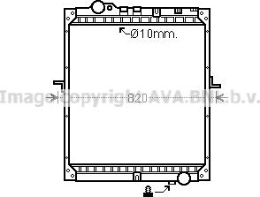 Prasco ME2177 - Радіатор, охолодження двигуна autozip.com.ua