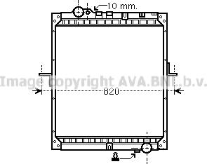 Prasco ME2234 - Радіатор, охолодження двигуна autozip.com.ua