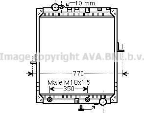 Prasco ME2235 - Радіатор, охолодження двигуна autozip.com.ua