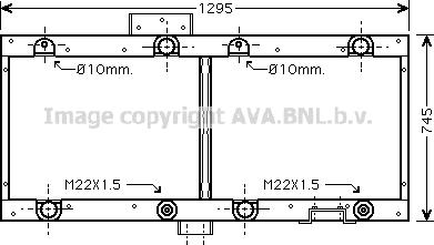 Prasco ME2228 - Радіатор, охолодження двигуна autozip.com.ua