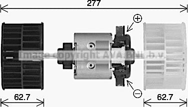 Prasco MN8138 - Вентилятор салону autozip.com.ua
