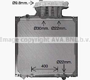 Prasco MN2158 - Радіатор, охолодження двигуна autozip.com.ua