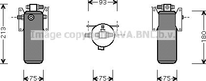 Prasco MND032 - Осушувач, кондиціонер autozip.com.ua