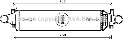 Prasco MSA4659 - Интеркулер autozip.com.ua