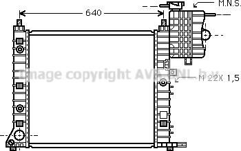 Prasco MSA2216 - Радіатор, охолодження двигуна autozip.com.ua