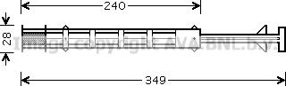 Prasco MSD358 - Осушувач, кондиціонер autozip.com.ua