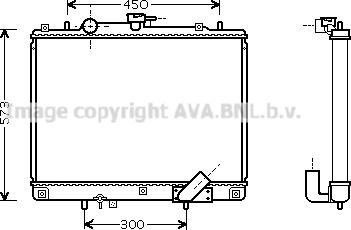 Prasco MTA2162 - Радіатор, охолодження двигуна autozip.com.ua