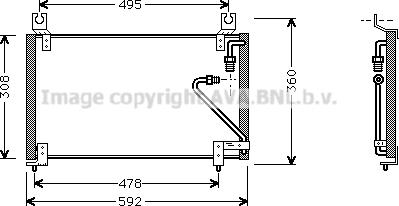 Prasco MZ5102 - Конденсатор, кондиціонер autozip.com.ua