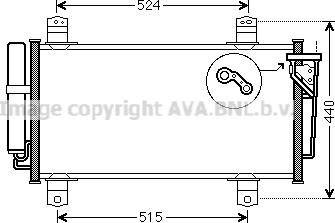 Prasco MZ5231D - Конденсатор, кондиціонер autozip.com.ua