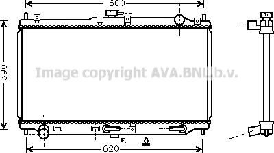 Prasco MZ2134 - Радіатор, охолодження двигуна autozip.com.ua