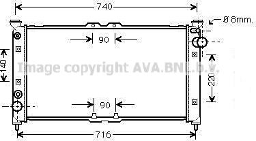 Prasco MZ2136 - Радіатор, охолодження двигуна autozip.com.ua