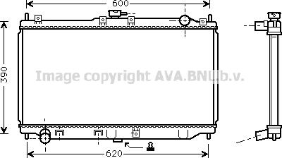Prasco MZ2138 - Радіатор, охолодження двигуна autozip.com.ua