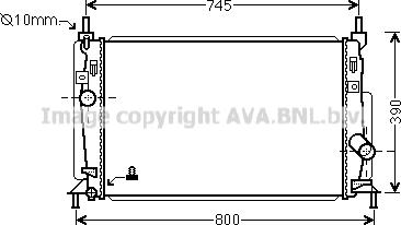 Prasco MZ2246 - Радіатор, охолодження двигуна autozip.com.ua