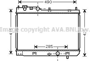 Prasco MZ2214 - Радіатор, охолодження двигуна autozip.com.ua
